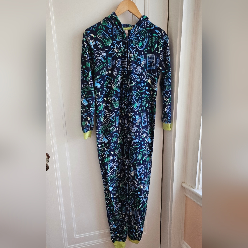Cat & Jack Video Game Onesies Pajamas Size L